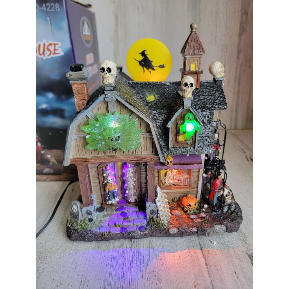 Vintage animated torture house Halloween‎ Village accessory spooky decor